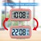 Night Light Digital Alarm Clock with Indoor Temperature, Battery Operated Desk Small Clock (Light Salmon Pink)
